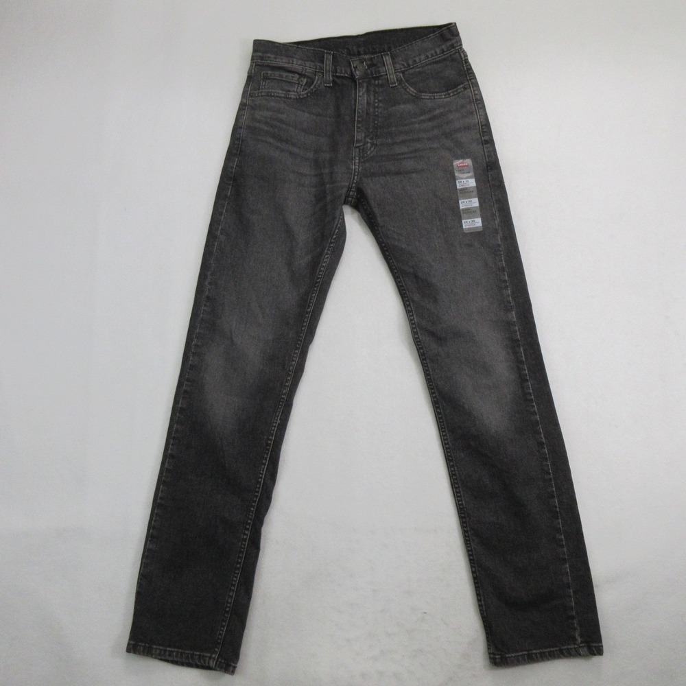 Levi's Men's Jeans 29x32 505 Regular Fit Stretch Faded Black Charcoal New